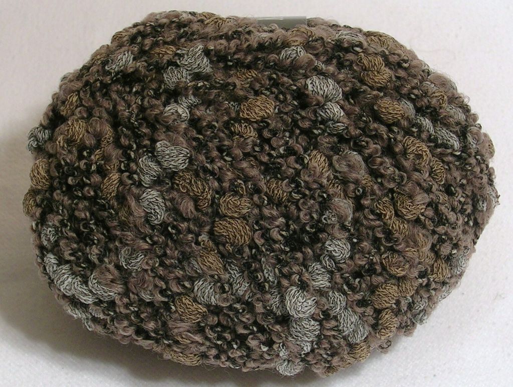 MANDOLA, tweediges Noppengarn von Schulana- braun (3) - 50 g / ca. 50m Wolle