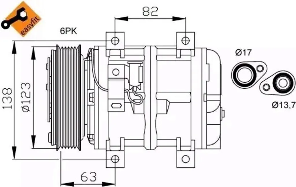 Compresseur Climatisation Volvo S40 V40 S70 V70 - Pièce NRF OE 30612681