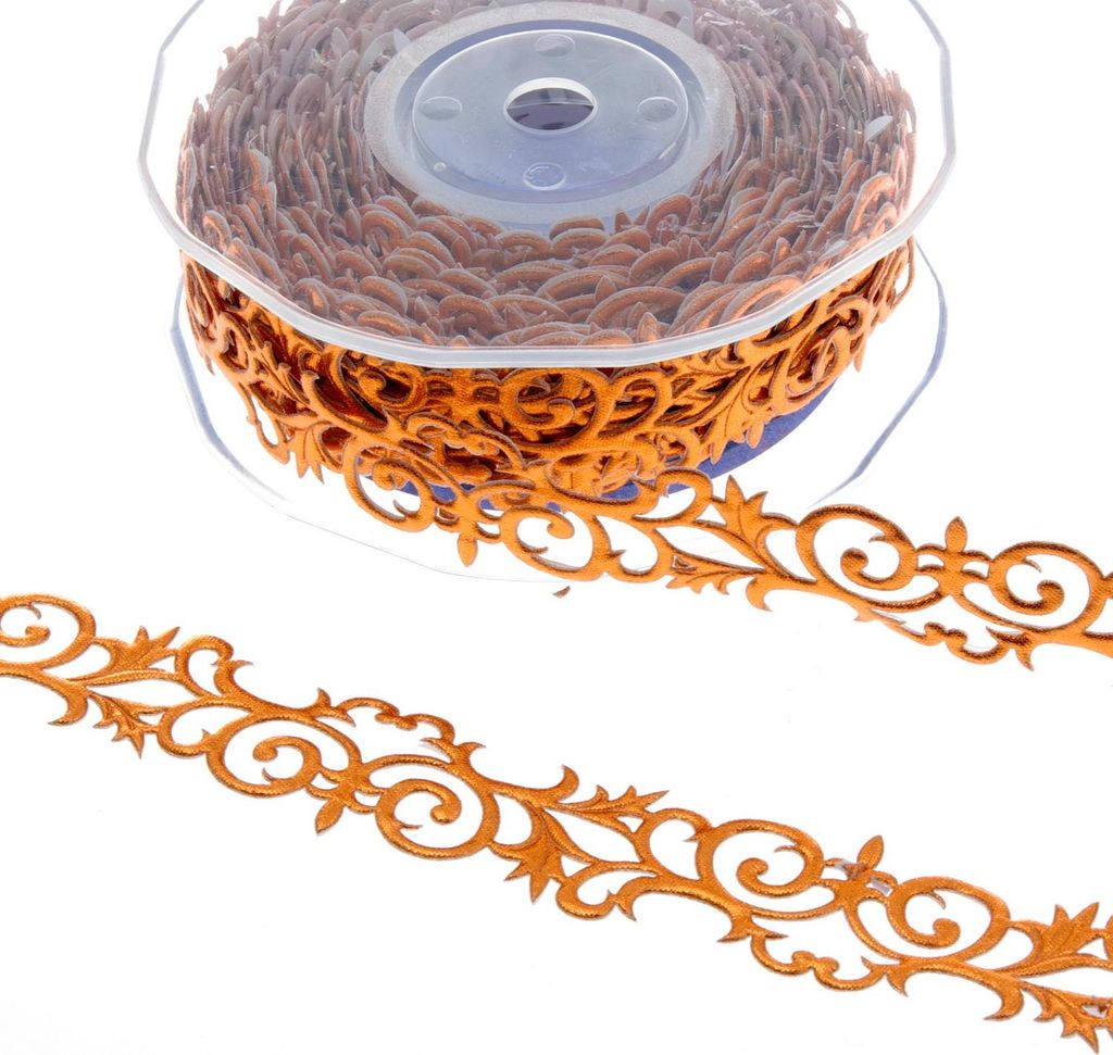Selbstklebende Ornamentbordüre - Kupfer - 20 mm breit - ca.9,1 m Rolle - 94212 20-R 03