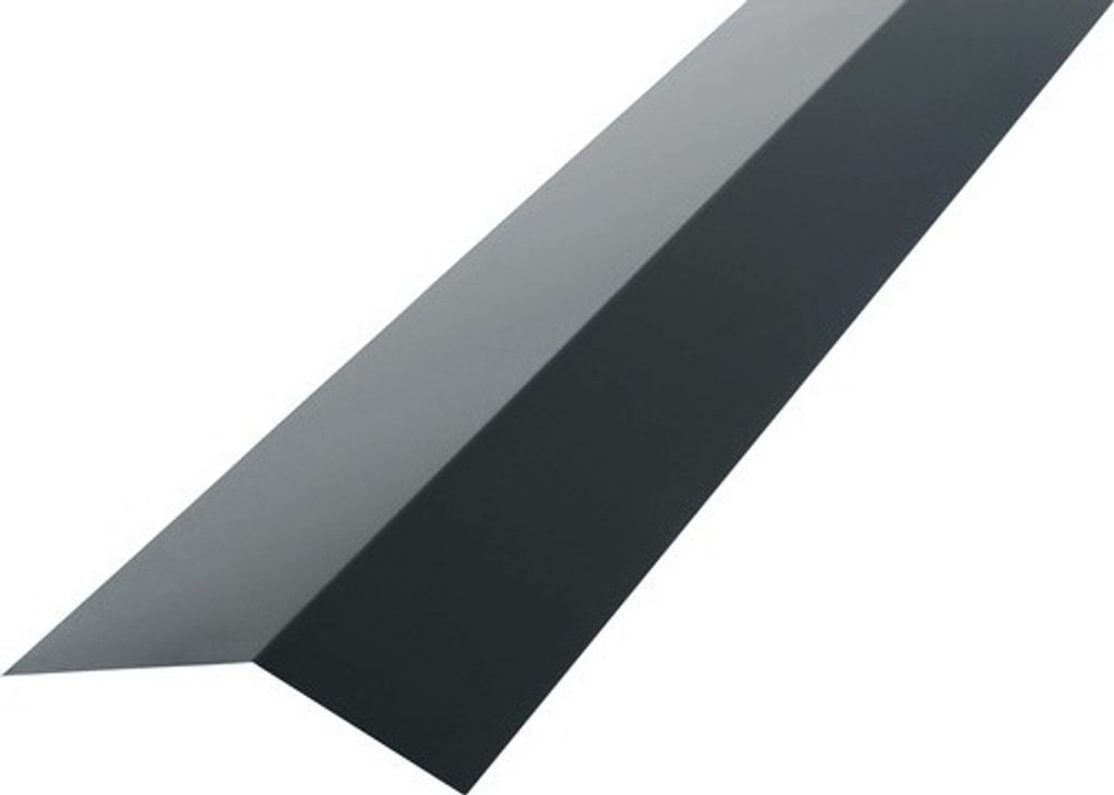 PRECIT Rinneneinhang für Trapezblech H12 Anthrazitgrau RAL 7016 2000 mm x 83 mm x 65 mm