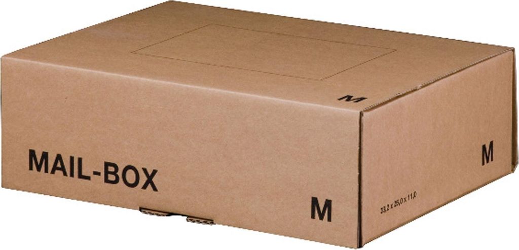 Braune Versandboxen, Größe M, Mail-Boxen, Wellpappe, Produktbild 