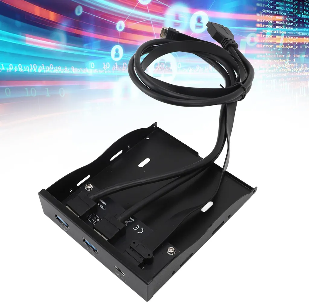 Lecteur de disquette 3,5 pouces Panneau USB 19 broches Type E 20 Gbit/s
