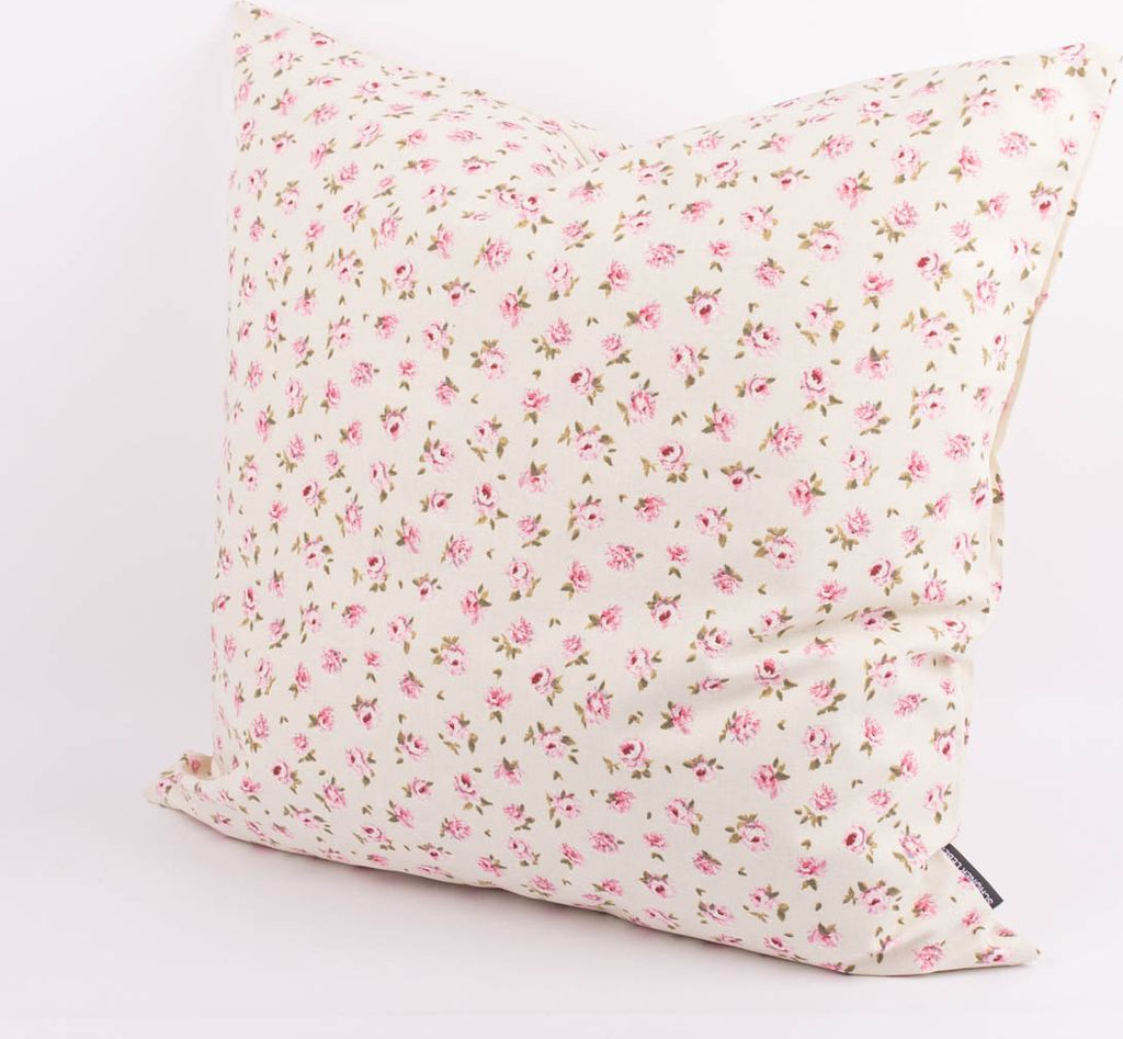 Kissenhülle Classic Little Rose ecru rosa div. Größen SCHÖNER LEBEN Größe 40x40cm (HxB) 40x40cm (HxB) Größe