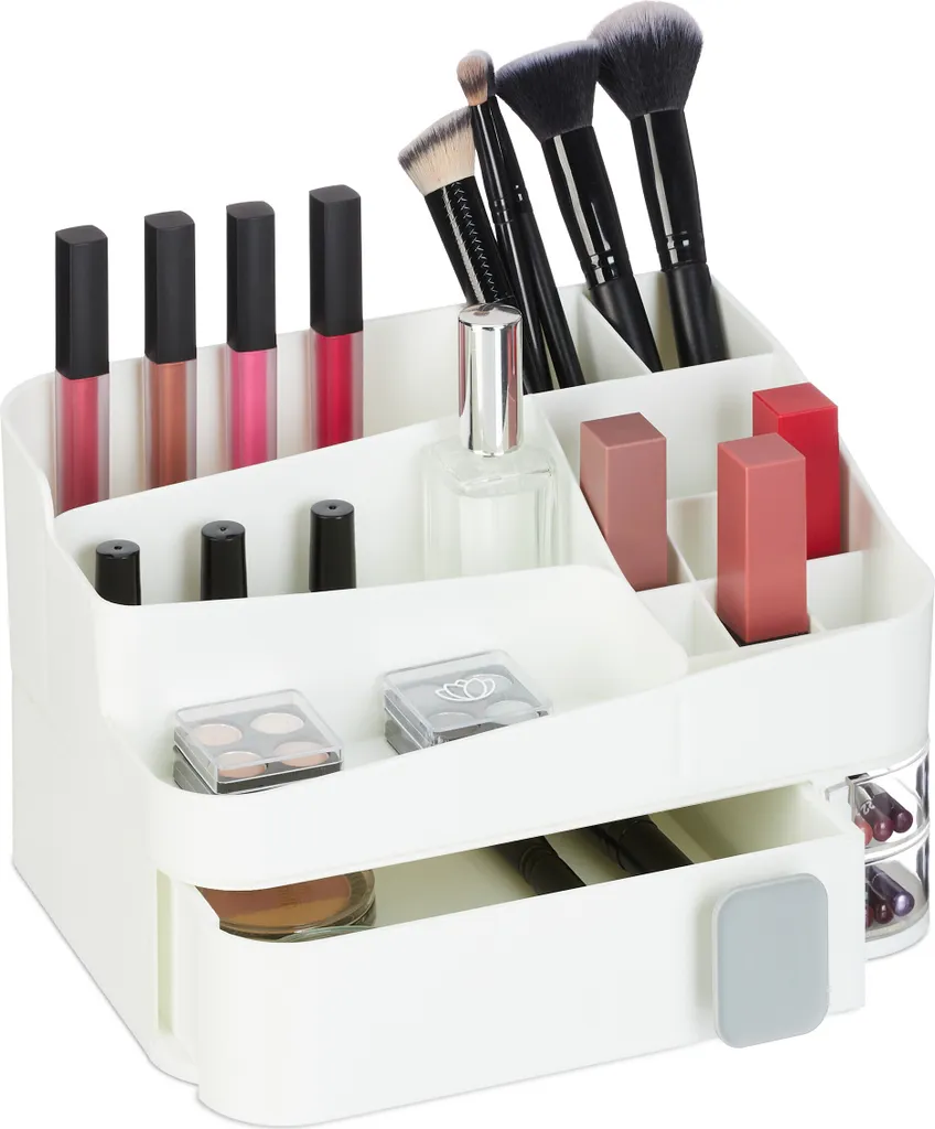 relaxdays Organizzatore di trucchi con cassetto