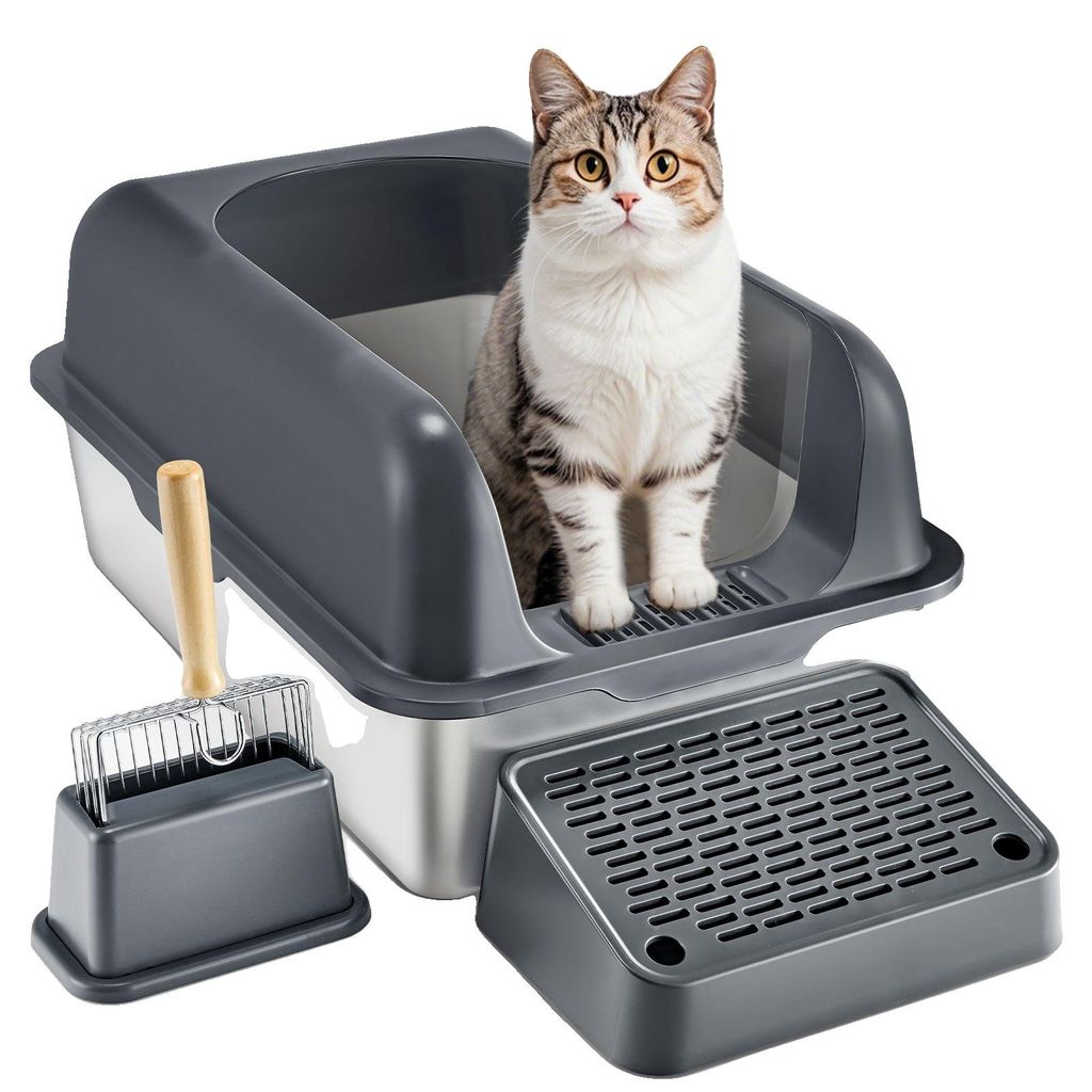 VEVOR, arenero para gatos, 15,2 cm de profundidad, tamaño Imagen del producto 