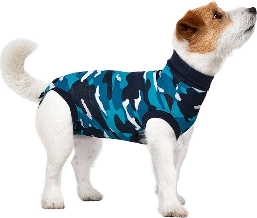 Suitical Recovery Suit Dog blau camouflage, Größe: L