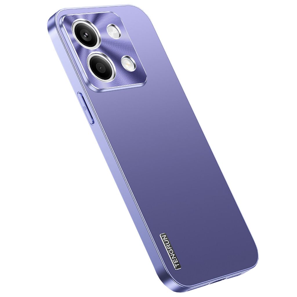 Für Xiaomi Redmi Note 13 Feinmattes Metall Design Handy Hülle Cover Case Lila
