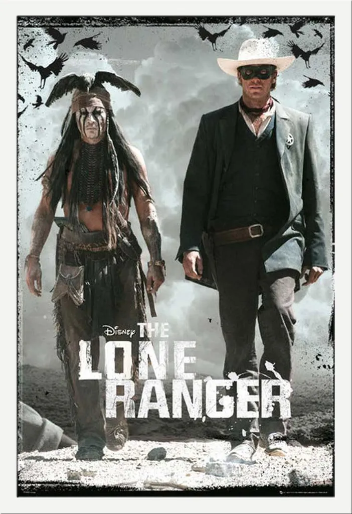 Set Poster Lone Ranger Maxi + Cornice Rimovibile Shinsuke Bianca - 1