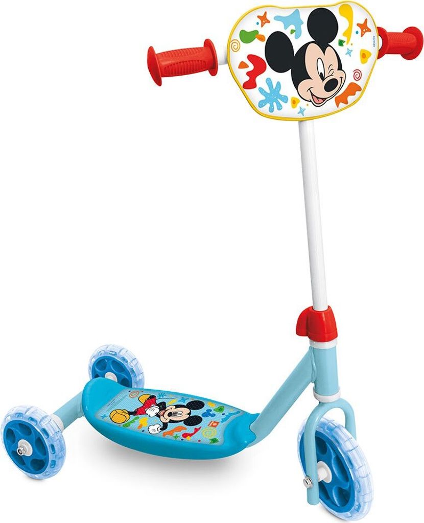 Disney Mickey Mouse 3 Wheels Tretroller Blau  Blau One Size Produktbild 