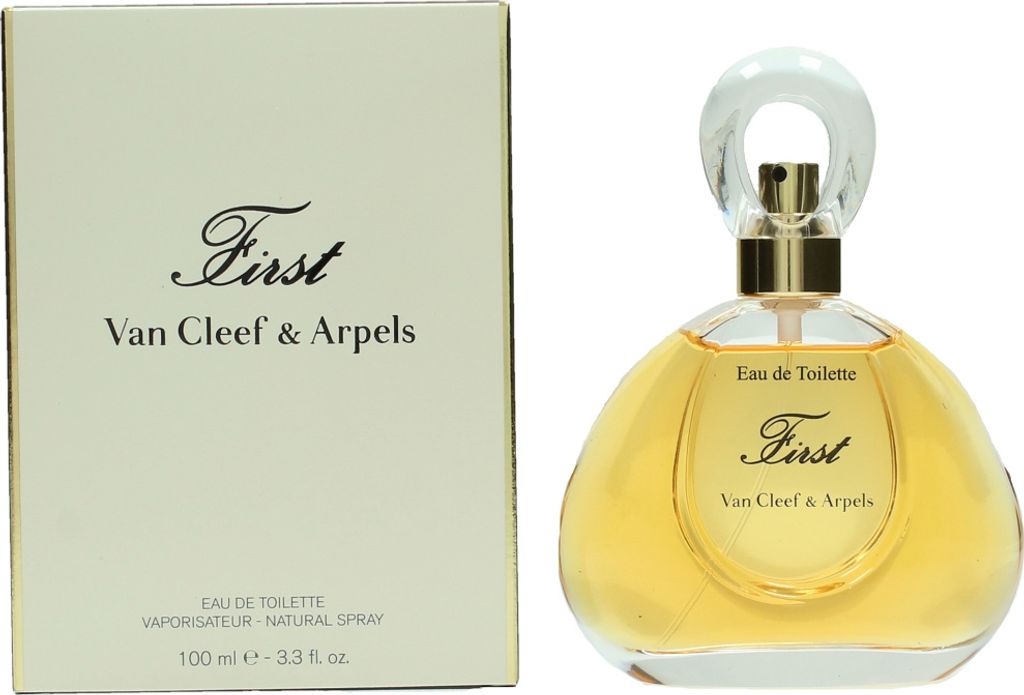 A perfume bottle and its box are displayed against a white background.