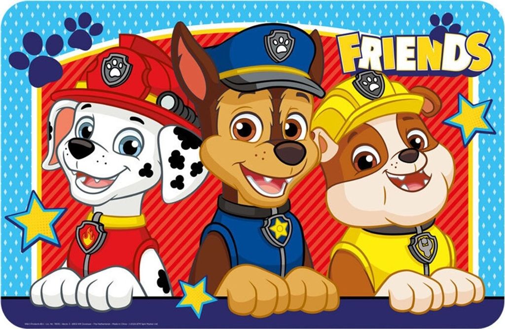 Paw Patrol placemat, onderzetters, 43x28 cm Productafbeelding 