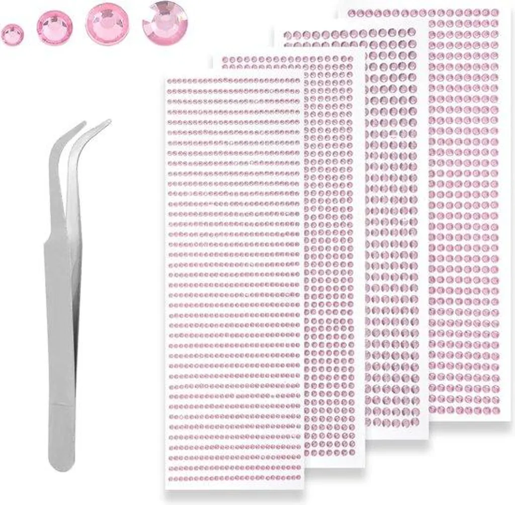 Pierres adhésives roses 1900 pièces de 3-6 mm pour loisirs créatifs DIY