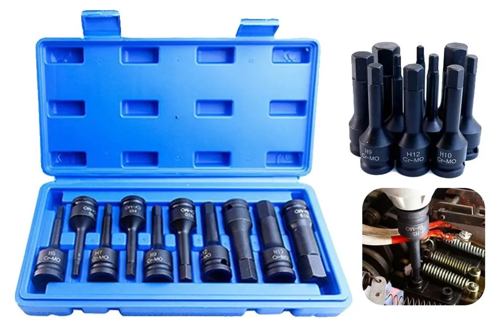 Set d'embouts de vissage Torx pour clé à chocs 1/2 idéal pour mécanique
