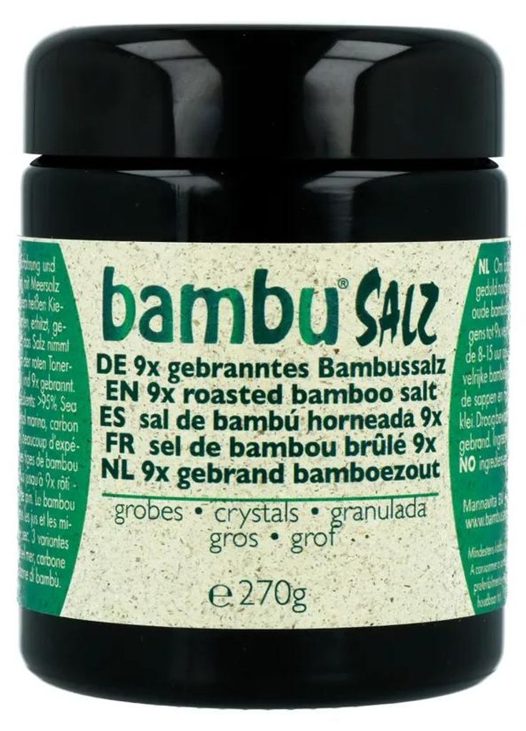 Bambu Salz Bamboezout Grof 9x Gebrand (270 gr) Productafbeelding 