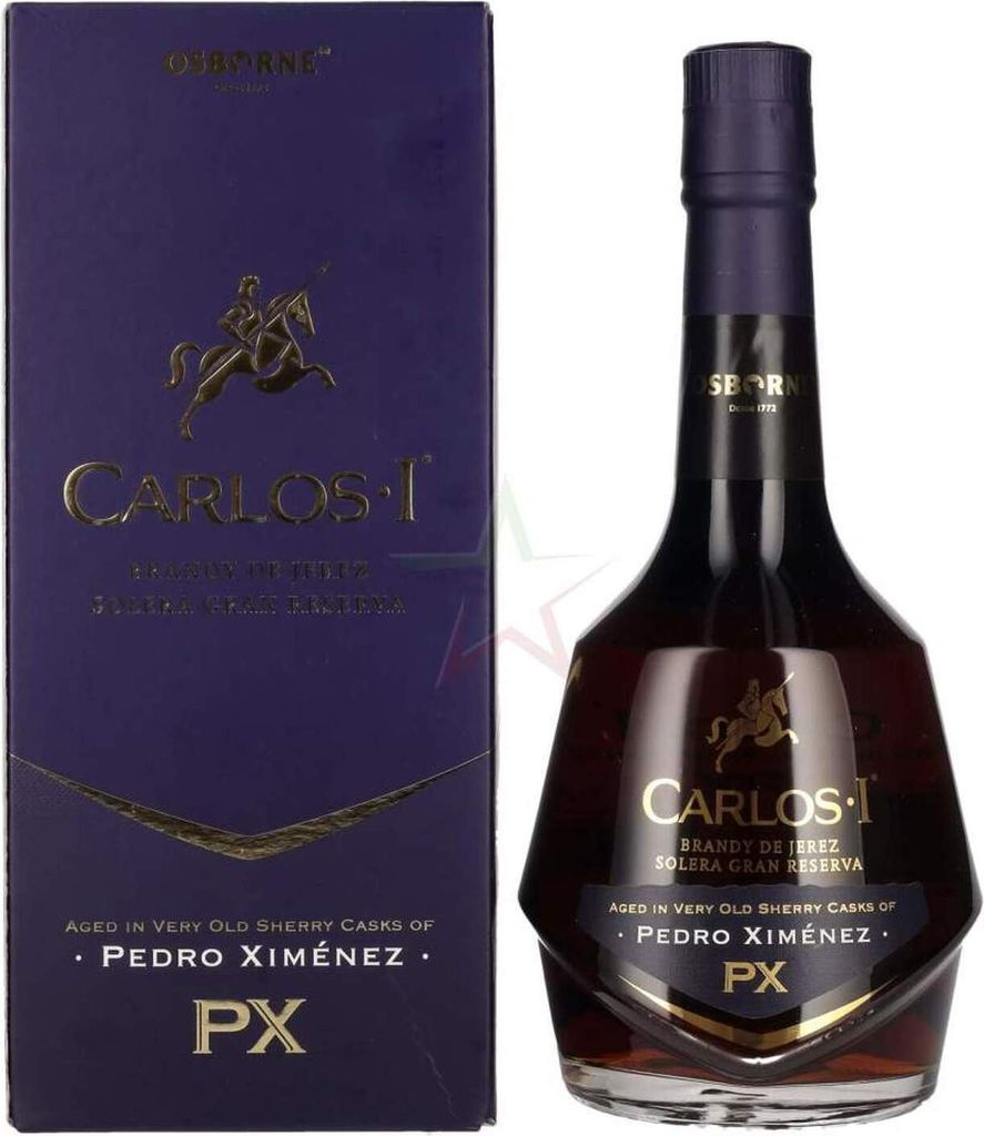 Carlos I Brandy de Jerez Solera Gran Reserva PEDRO XIMÉNEZ 40,3 % 0,70 lt.