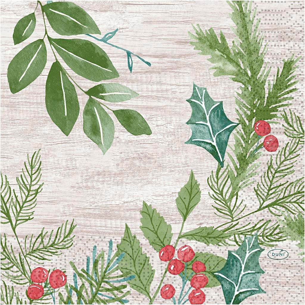 Duni Servietten winter greene 33 x 33 cm - 20er Pack