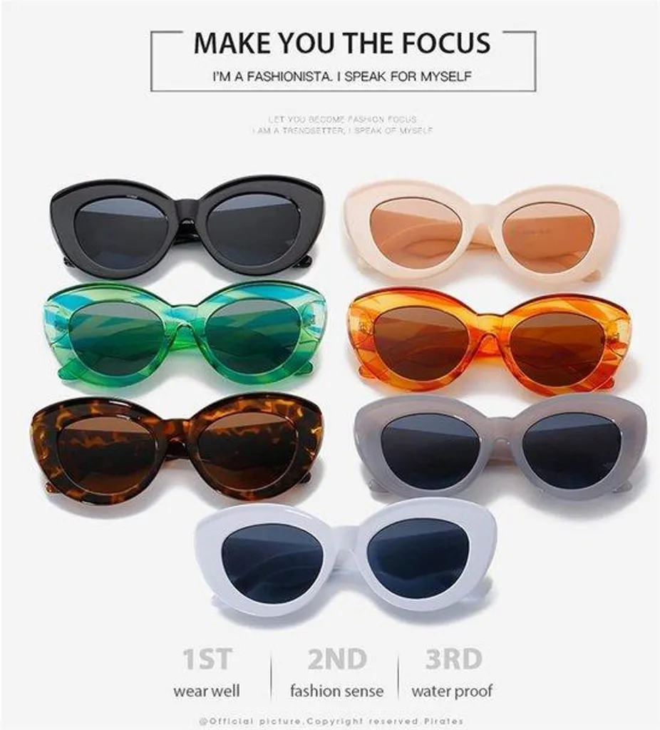 Lunettes de soleil de plage pour femme et homme - Monture Noire Été