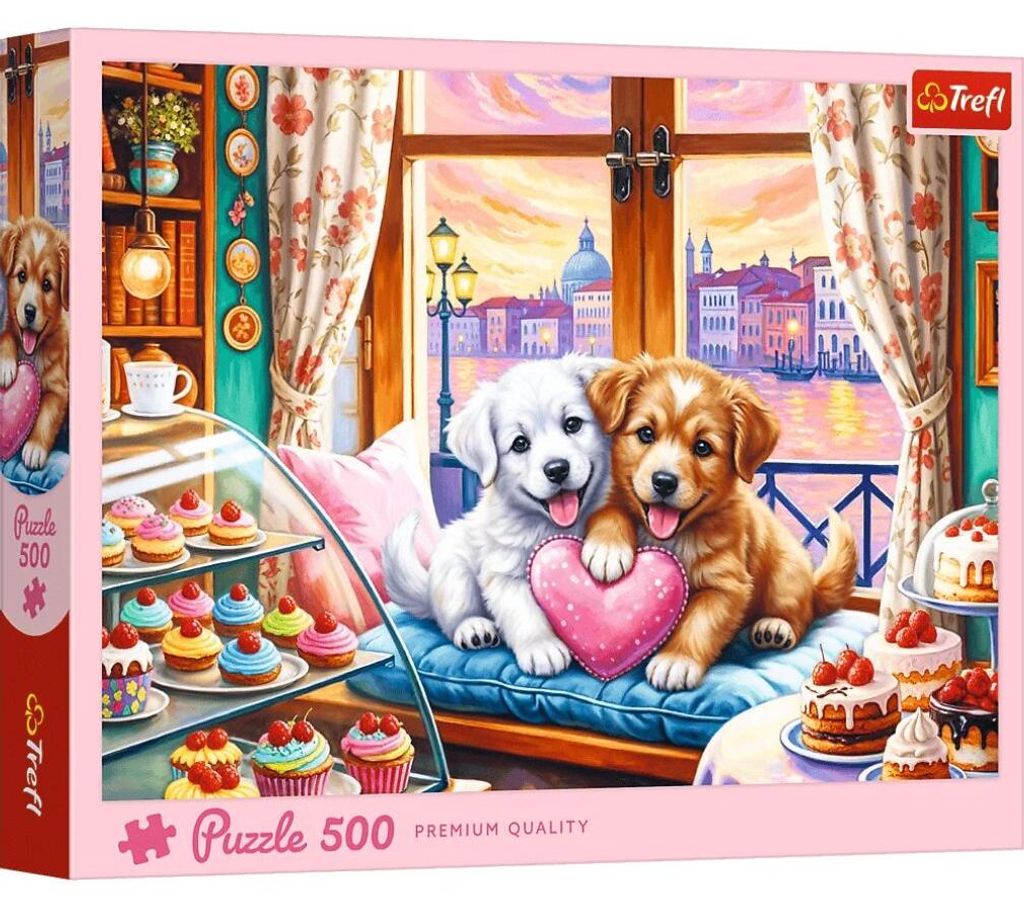 Puzzle 500 Szczenięca miłość 37554 Obrázok produktu 