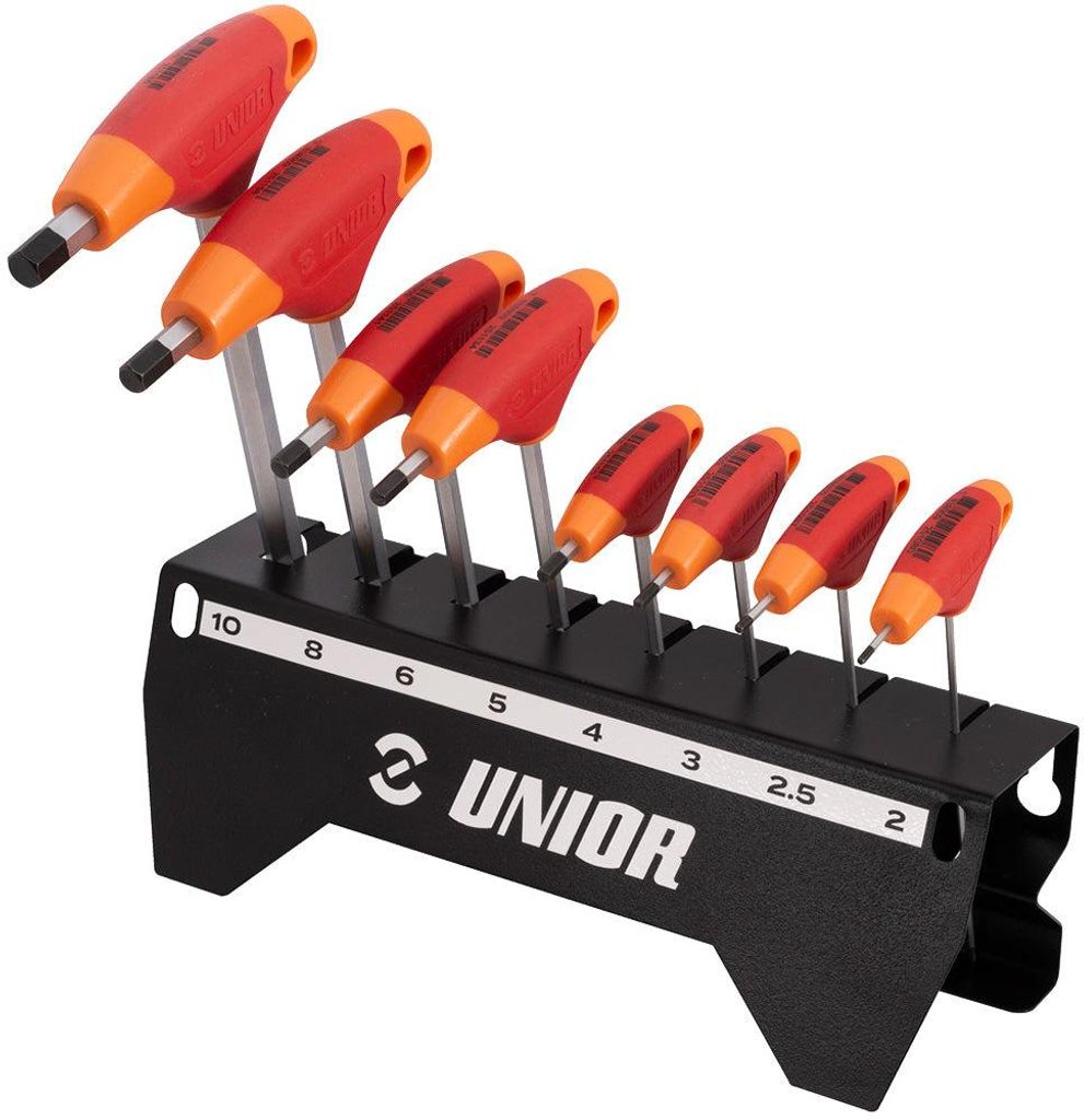 Unior 193HX-US.1 T-Griff Innensechskantschlüssel-Set, HX2-HX10/8