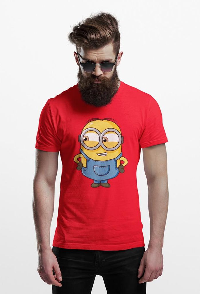 D&B 150 Uni Polo EB00012 Minions Rot-Größe M