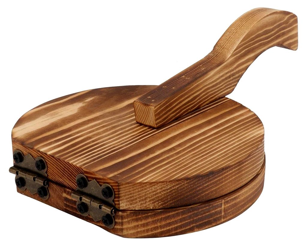 Runder Teigausstecher mit Holzgriff für die Küche – Multifunktional zur Herstellung von Teigtaschen