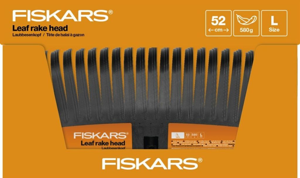 FISKARS - Scopa Foglie Solid, Denti Resistenti E Flessibili, 51 Cm - Foto 6