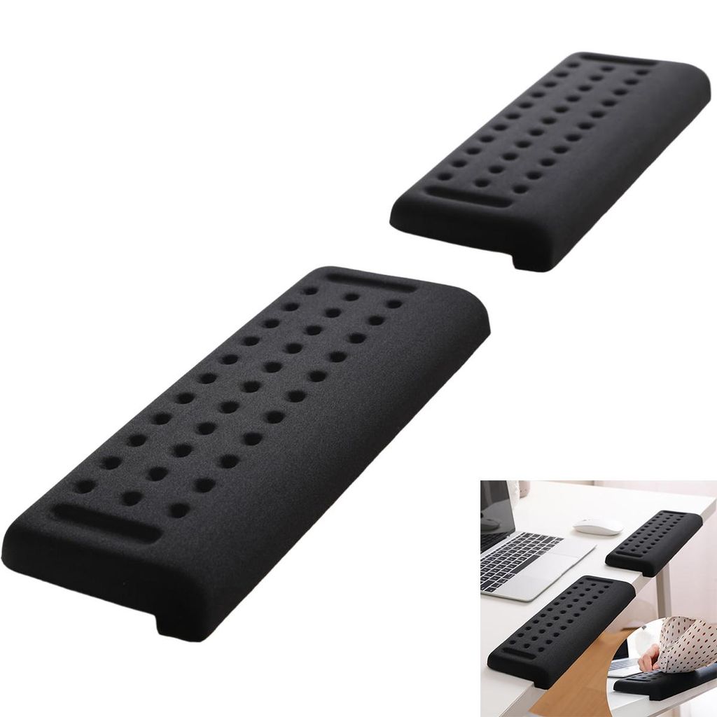 L-förmiges Schreibtisch-Handgelenk-Set 2-teilig – Tastatur & Maus Handgelenkauflage, Komfortable Unterstützung, Rutschfest, 30×10cm
