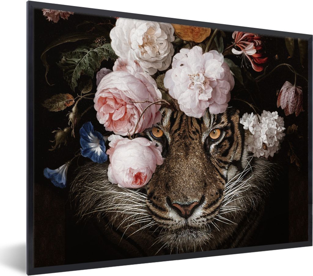 MuchoWow® Gerahmtes Poster Blumen - Jan Davidsz de Heem - Produktbild 