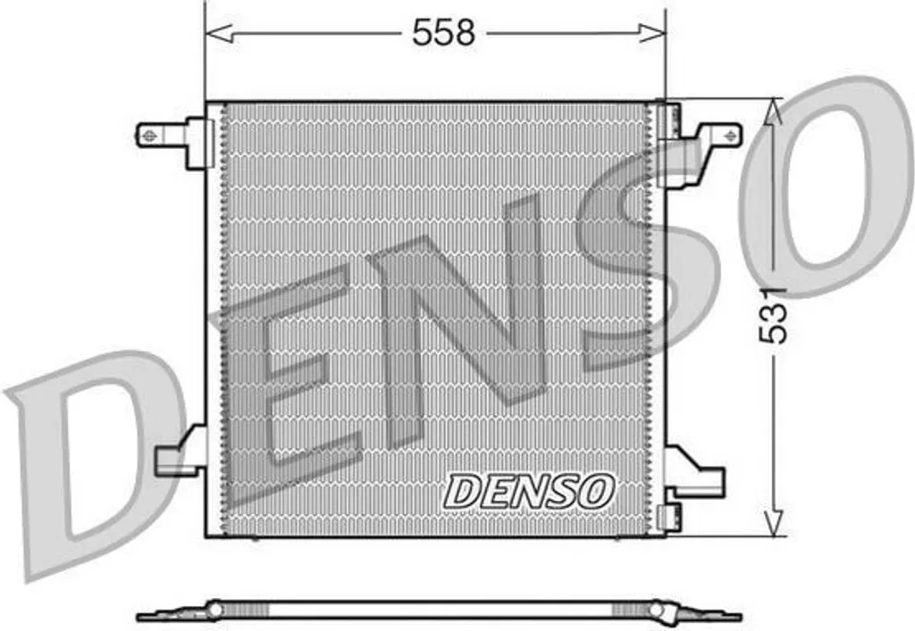 Condenseur de Clim DENSO DCN17022 OE 1638300070 Mercedes Classe M W163