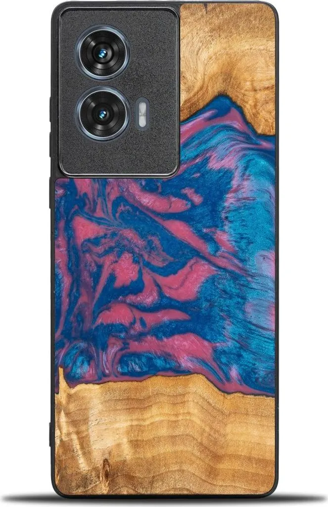 Cover Motorola Edge 50 Fusion Bewood Vegas - Legno e Resina di Design