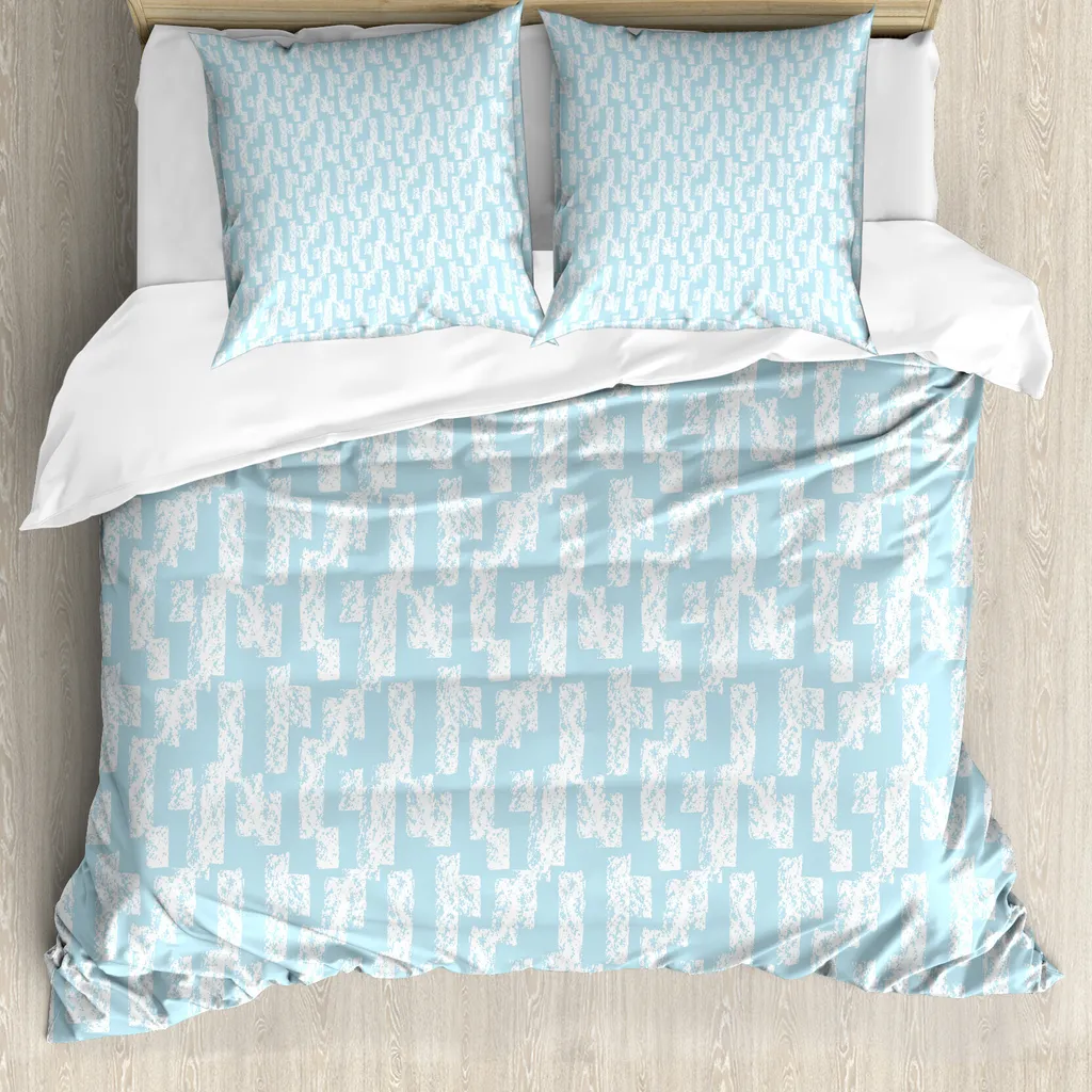 Copripiumino ABAKUHAUS Anallergico Azzurro - Set Letto Sicuro per Bambini