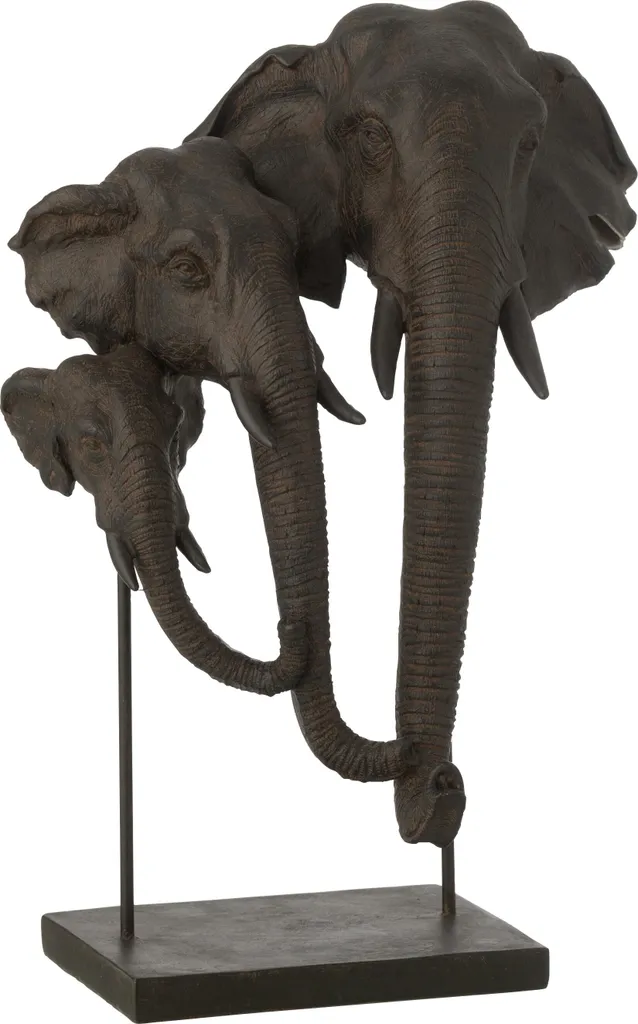 Déco Ethnique Statue Éléphant Famille pour une Ambiance Safari Africain