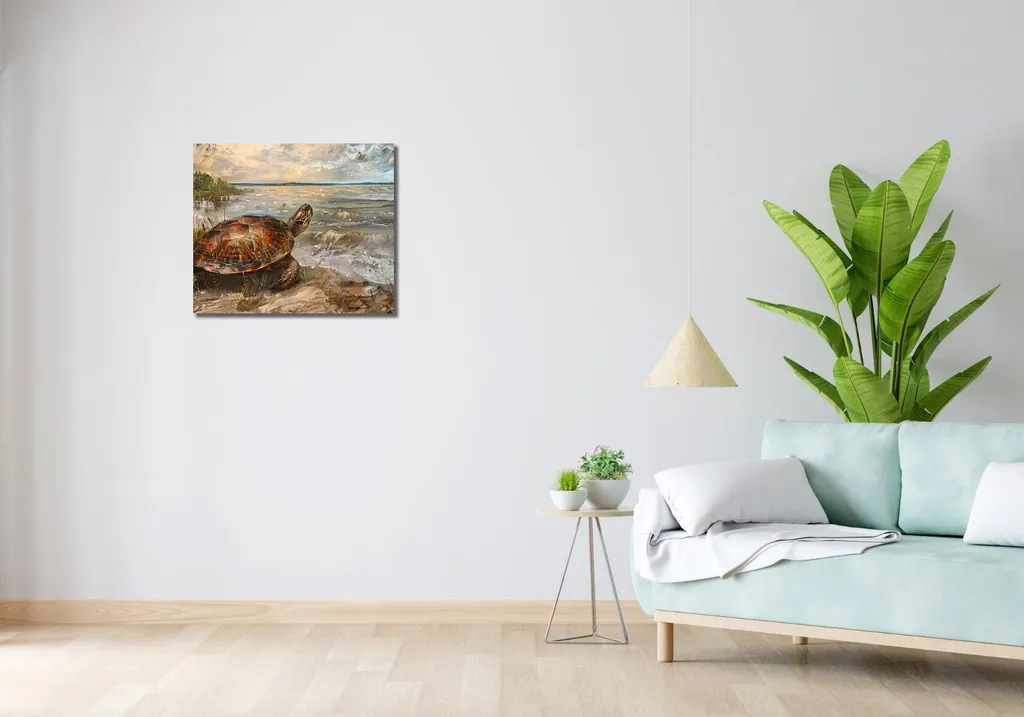 Quadro 60x50 cm Tartaruga marina - 2
