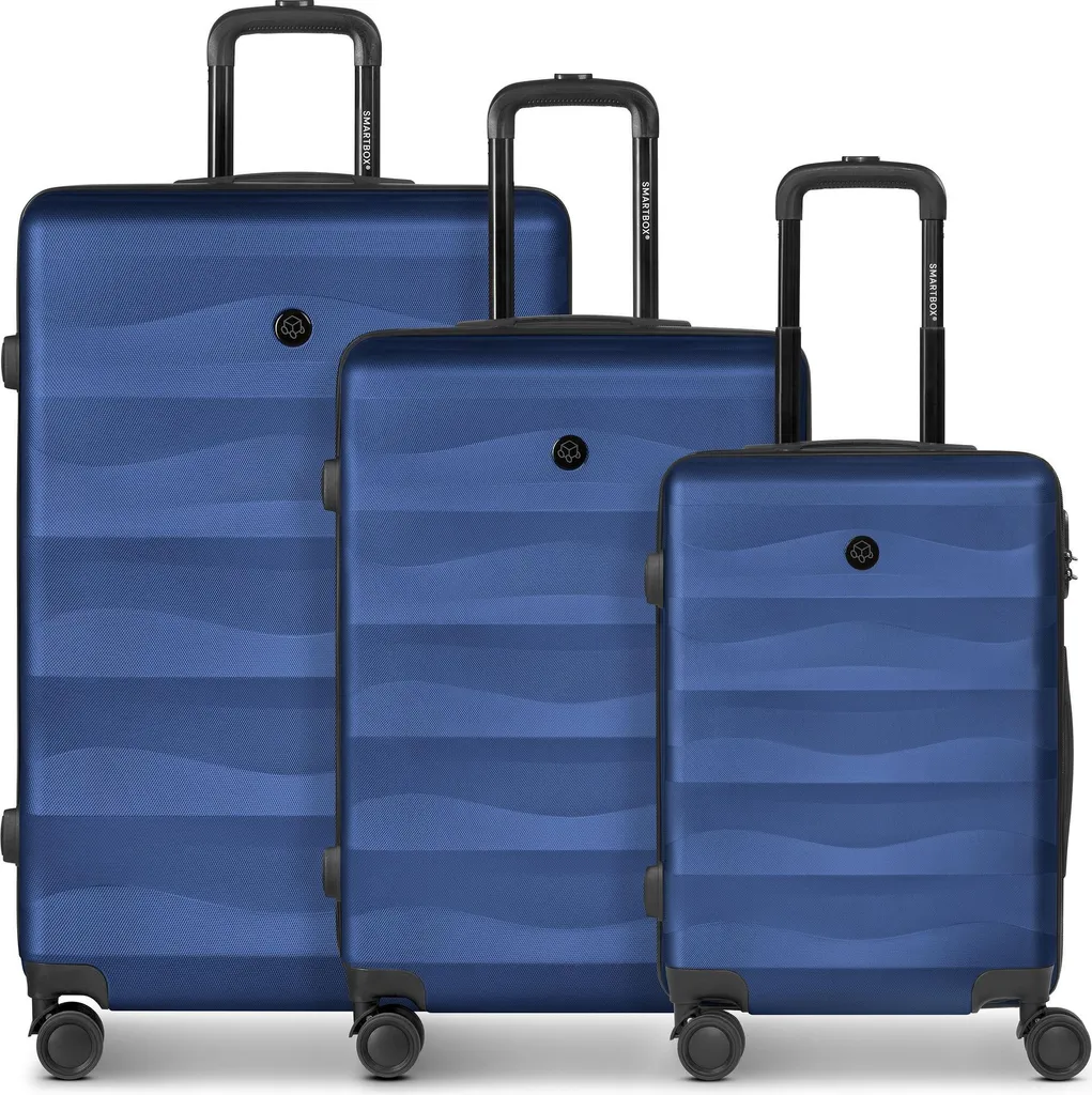 Bagages Voyage SMARTBOX Edition 03 Lot 3 Valises Bleu Marine 55cm