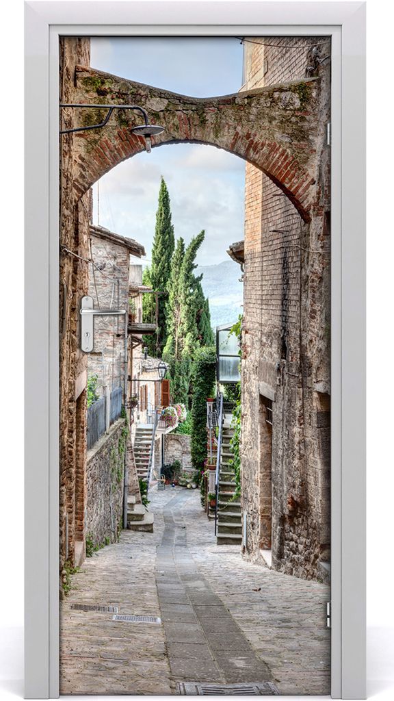Tulup Türaufkleber 85x205 cm Dekorative Aufkleber Selbstklebend Wasserdichte Tapete Abnehmbar Schlafzimmer Wohnzimmer Wohnkultur - italienischen S...