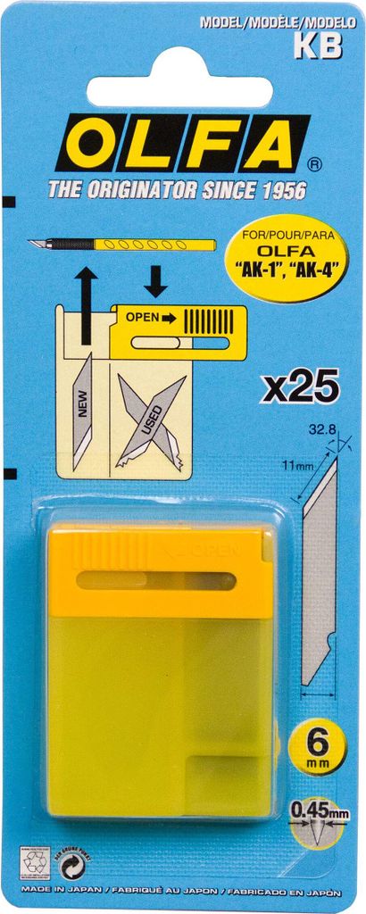 OLFA KB - Pack de 25 cuchillas para cúter artistico Produktbild 