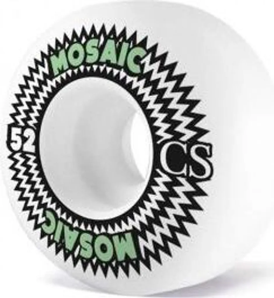 Roues Skateboard Street 52mm SK8 RÄDER MOSAIC CS 101A Bleu Néon