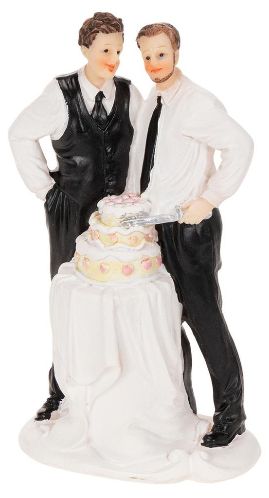 Tortenfigur Männerpaar Hochzeit Deko gleichgeschlechtlich Produktbild 