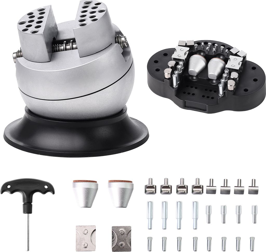SucceBuy Kugelgravurwerkzeug: 3-Zoll-Gravurregler mit 360-Grad-Drehung, ausgestattet mit 30 Edelsteinen und kleinen Gravuraccessoires.