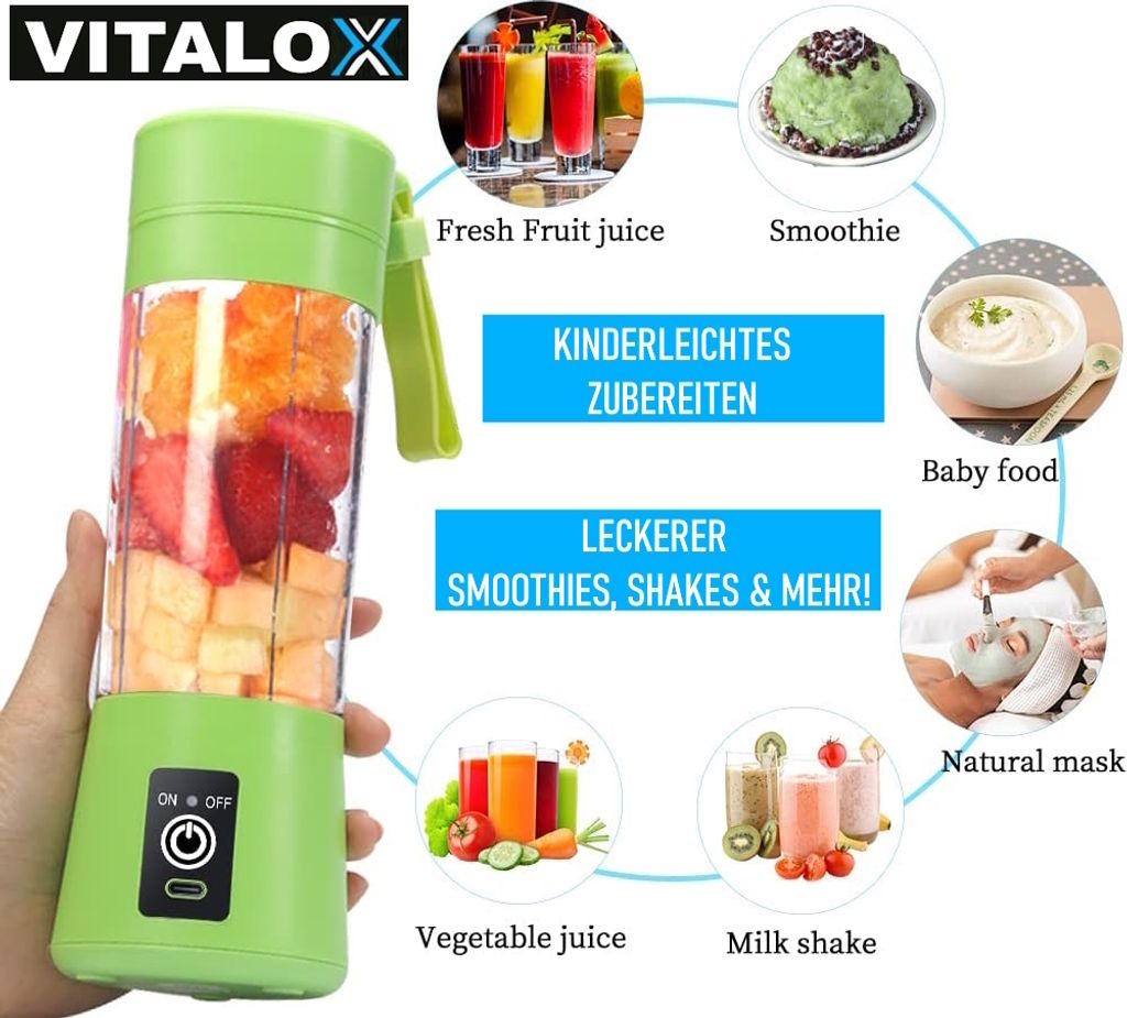 VITALOX Elektrický Smoothie Maker Stand Mixer Mini Mixer Obrázok produktu 3