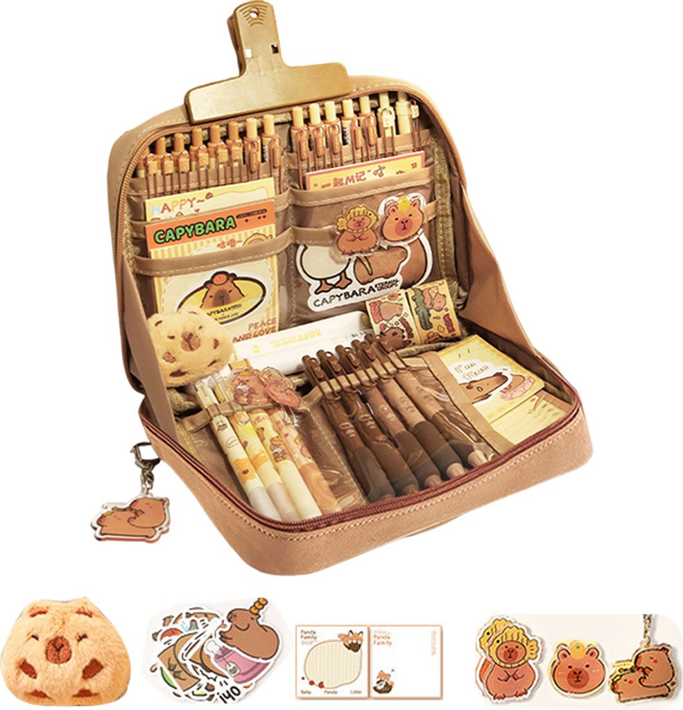 Federmäppchen mit mehreren Fächern, große Öffnung, Reißverschlussleiste, Aufbewahrungssystem, Schreintasche, Schulbedarf