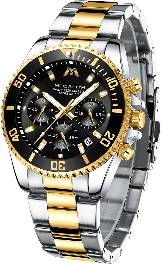Orologio da uomo 43mm Cronografo in acciaio inox Designer Orologio da polso Uomo Impermeabile Orologi Luminosi Analogici Data Orologio da Lavoro Regalo Elegante per Uomo