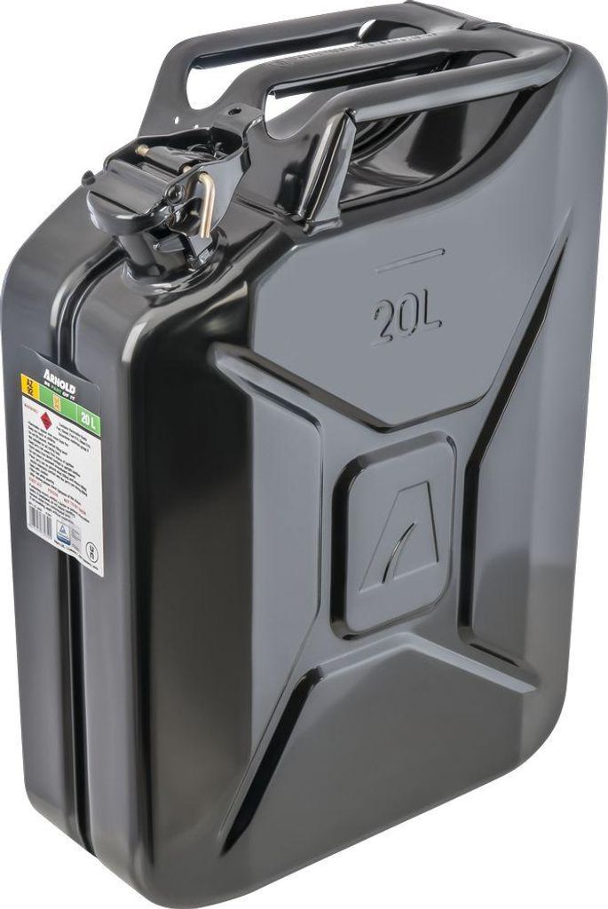 Bidon à carburant métallique, 20 l, noir Image du produit 