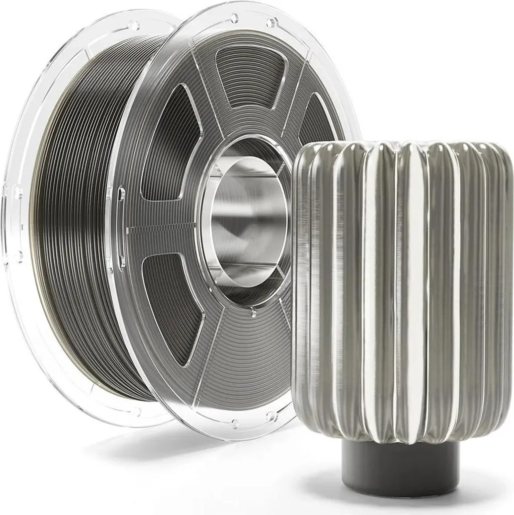 filamento per stampante 3D - PETG High-Speed Basic - 1 kg - 30-600 mm/s - 230-250 °C - Trasparente - Grigio fumo