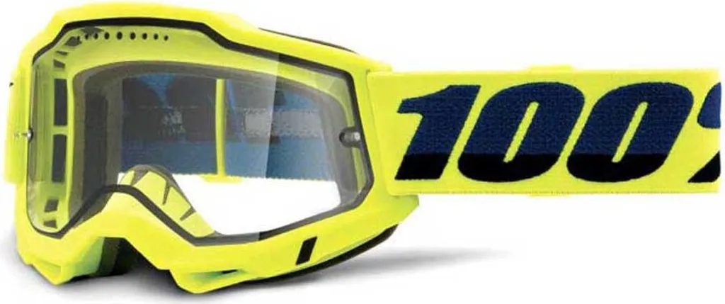 Masque VTT 100% Accuri 2 Enduro Jaune avec Écran Double Anti-buée