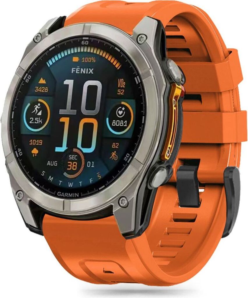 Tech-Protect Silikon Garmin Fenix 5S / 5S Plus / 6S / 6S Pro / 7S / 8 (43 Mm) Orange