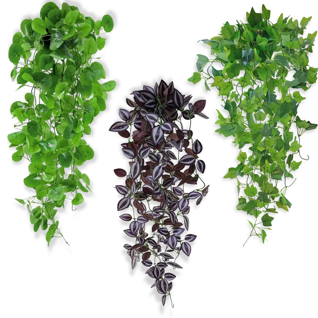 Guirlande lierre artificiel pour décoration jardin, balcon et intérieur