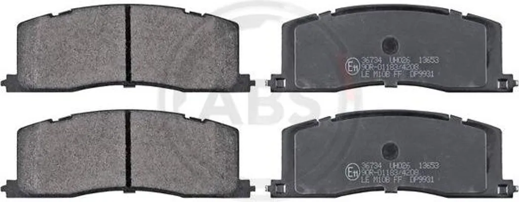 Plaquettes de frein silencieuses A.B.S. 36734 pour Previa 04466 28010