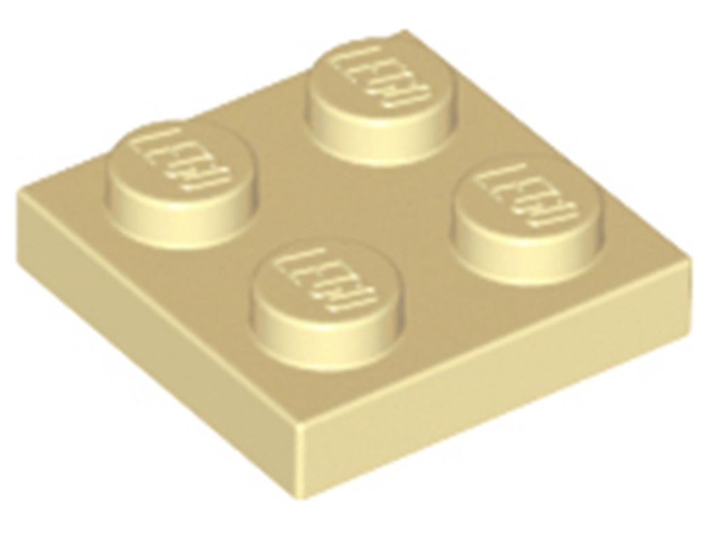 Lego 2x2 Platten 3022 - 1 Stück Beige