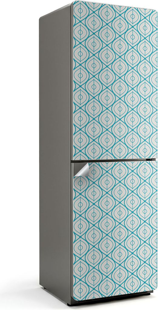 Geometrisches Nachbildungatives Muster – Kühlschrank Aufkleber – Klebefolie Kühlschrank – Kühlschrank Nachbildung – Kühlschrankfolie se...